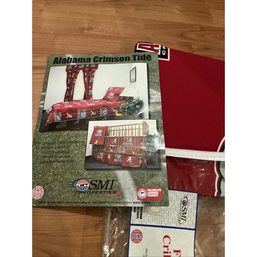 Alabama Crimson Tide Baby Crib Fitted Sheet